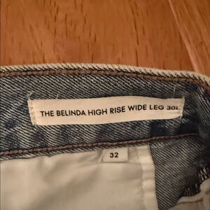 Denim Forum Belinda High Rise Wide Leg Jeans - Classic Blue